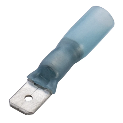 Insulated connector sleeve 1.5-2.5/6.3x0.8 blue