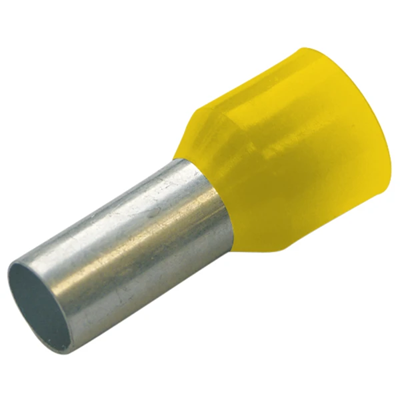 Insulated ferrule terminal 0, 25/6 yellow 100 pcs