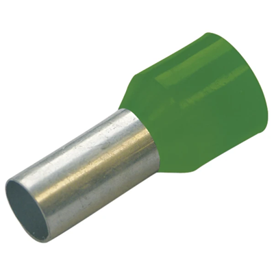 Insulated ferrule terminal 16/12 green 100 pcs