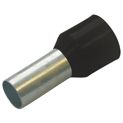 Insulated ferrule terminal 25/16 black 50 pcs