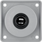 INTEGRO FLOW 12 V car power socket, glossy grey