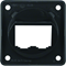 INTEGRO FLOW 2-gang carrier plate for BTR-/E-DAT modules black glossy