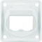 INTEGRO FLOW 2-gang carrier plate for BTR-/E-DAT modules snow-white gloss