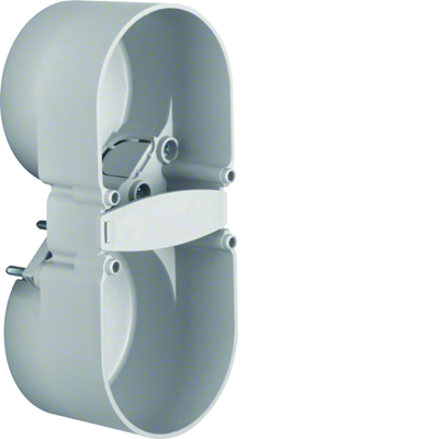INTEGRO FLOW 2-gang flush-mounted box with 2 terminals, grey