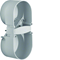 INTEGRO FLOW 2-gang flush-mounted box with a gray clamp
