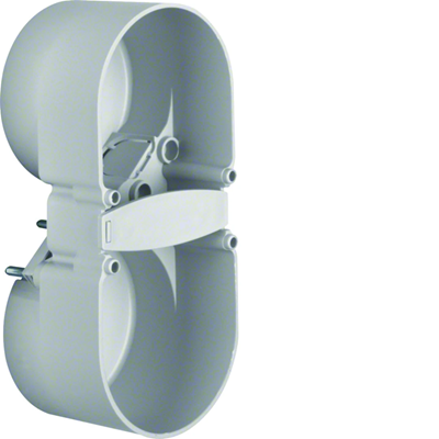INTEGRO FLOW 2-gang flush-mounted box with a gray clamp