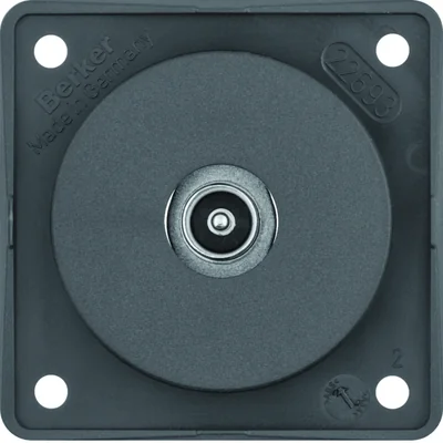 INTEGRO FLOW Anthrazit matt TV-Antennenanschlussdose