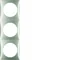 INTEGRO FLOW Cadre triple en acier inoxydable laqué
