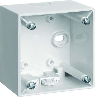 INTEGRO FLOW Caja de superficie simple, alta, blanco nieve