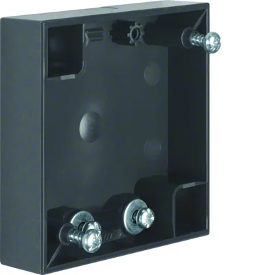 INTEGRO FLOW Caja simple de superficie plana con abrazadera antracita