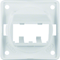 INTEGRO FLOW Carrier plate for 2 MINI-COM modules, bright white