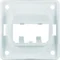 INTEGRO FLOW Carrier plate for 2 MINI-COM modules, bright white