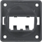 INTEGRO FLOW Carrier plate for 2 MINI-COM modules glossy anthracite