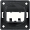 INTEGRO FLOW Carrier plate for 2 MINI-COM modules glossy black