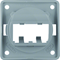INTEGRO FLOW Carrier plate for 2 MINI-COM modules glossy grey