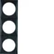 INTEGRO FLOW Cornice 3 volte nero lucido