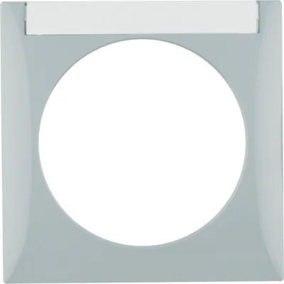 INTEGRO FLOW Cornice a 1 anta con campo descrizione, grigio lucido
