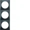 INTEGRO FLOW cornice a 3 ante, antracite opaco