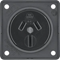 INTEGRO FLOW Earthed socket "Australia" anthracite