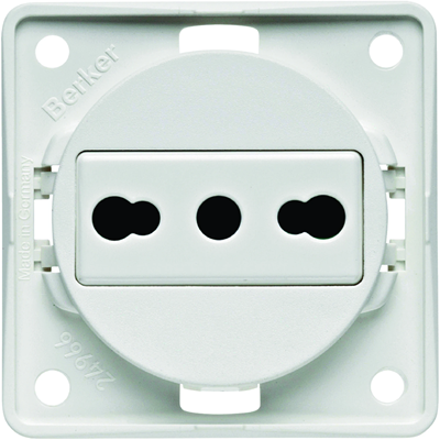 INTEGRO FLOW Earthed socket "Italy" white