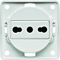 INTEGRO FLOW Earthed socket "Italy" white