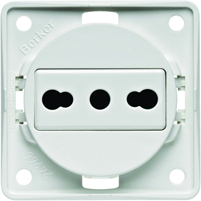 INTEGRO FLOW Earthed socket "Italy" white