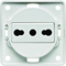 INTEGRO FLOW Earthed socket "Italy" white