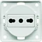 INTEGRO FLOW Earthed socket "Italy" white
