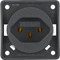 INTEGRO FLOW Earthed socket "Switzerland" type 13 anthracite matt