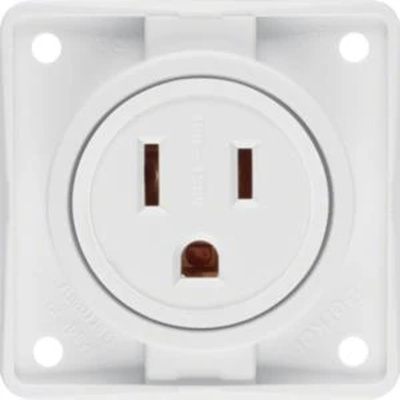 INTEGRO FLOW Earthed socket USA/CANADA NEMA 5-15R matt white