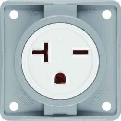 INTEGRO FLOW Earthed socket "USA/CANADA" NEMA 6-20R gray glossy