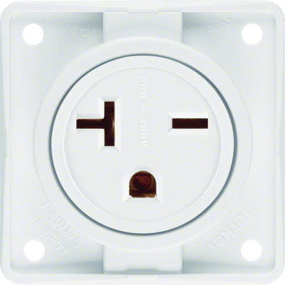 INTEGRO FLOW Earthed socket "USA/CANADA" NEMA 6-20R snow white gloss