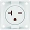 INTEGRO FLOW Earthed socket "USA/CANADA" NEMA 6-20R snow white gloss