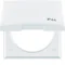 INTEGRO FLOW Frame with cover with "IP44" imprint, snow-white gloss