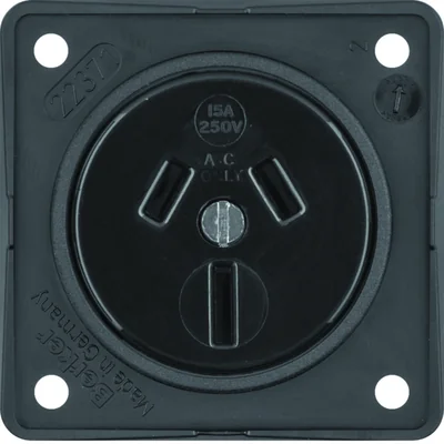 INTEGRO FLOW Grounding socket "Australia" black