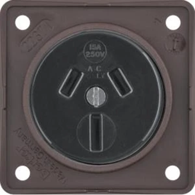 INTEGRO FLOW Grounding socket "Australia" brown