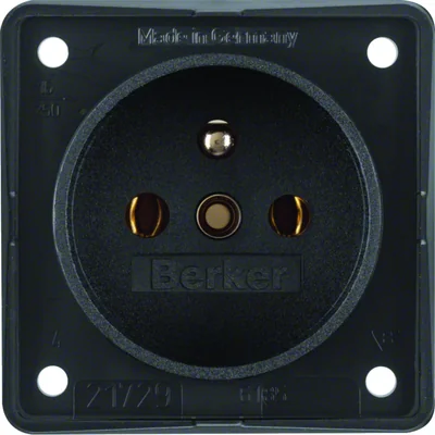 INTEGRO FLOW Grounding socket black matt