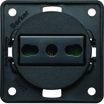 INTEGRO FLOW Grounding socket "Italy" anthracite