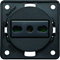 INTEGRO FLOW Grounding socket "Italy" anthracite