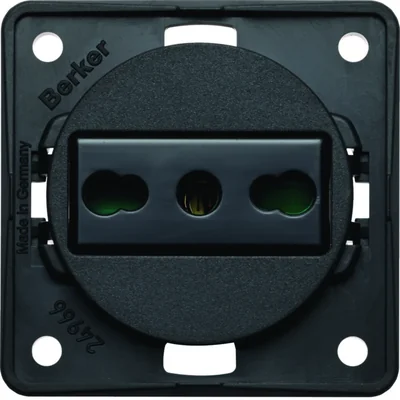 INTEGRO FLOW Grounding socket "Italy" anthracite