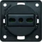 INTEGRO FLOW Grounding socket "Italy" anthracite