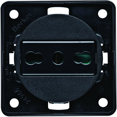 INTEGRO FLOW Grounding socket "Italy" black