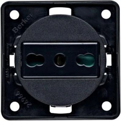 INTEGRO FLOW Grounding socket "Italy" black