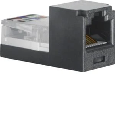 INTEGRO FLOW Mini-Buchse 8-polig RJ45 Kategorie 3 schwarz