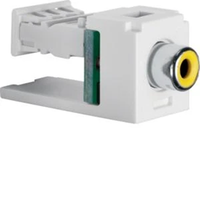 INTEGRO FLOW Modulo video cinch, bianco neve/giallo