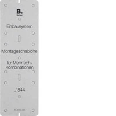 INTEGRO FLOW Montageschablone aus grauem Karton