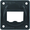 INTEGRO FLOW Placa soporte doble para módulos BTR-/E-DAT, antracita, brillante