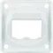 INTEGRO FLOW Plaque support double pour modules BTR-/E-DAT blanc neige brillant