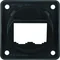 INTEGRO FLOW Plaque support double pour modules BTR-/E-DAT noir brillant