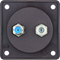 INTEGRO FLOW Presa per antenna radio/SAT con custodia non schermata, marrone opaco